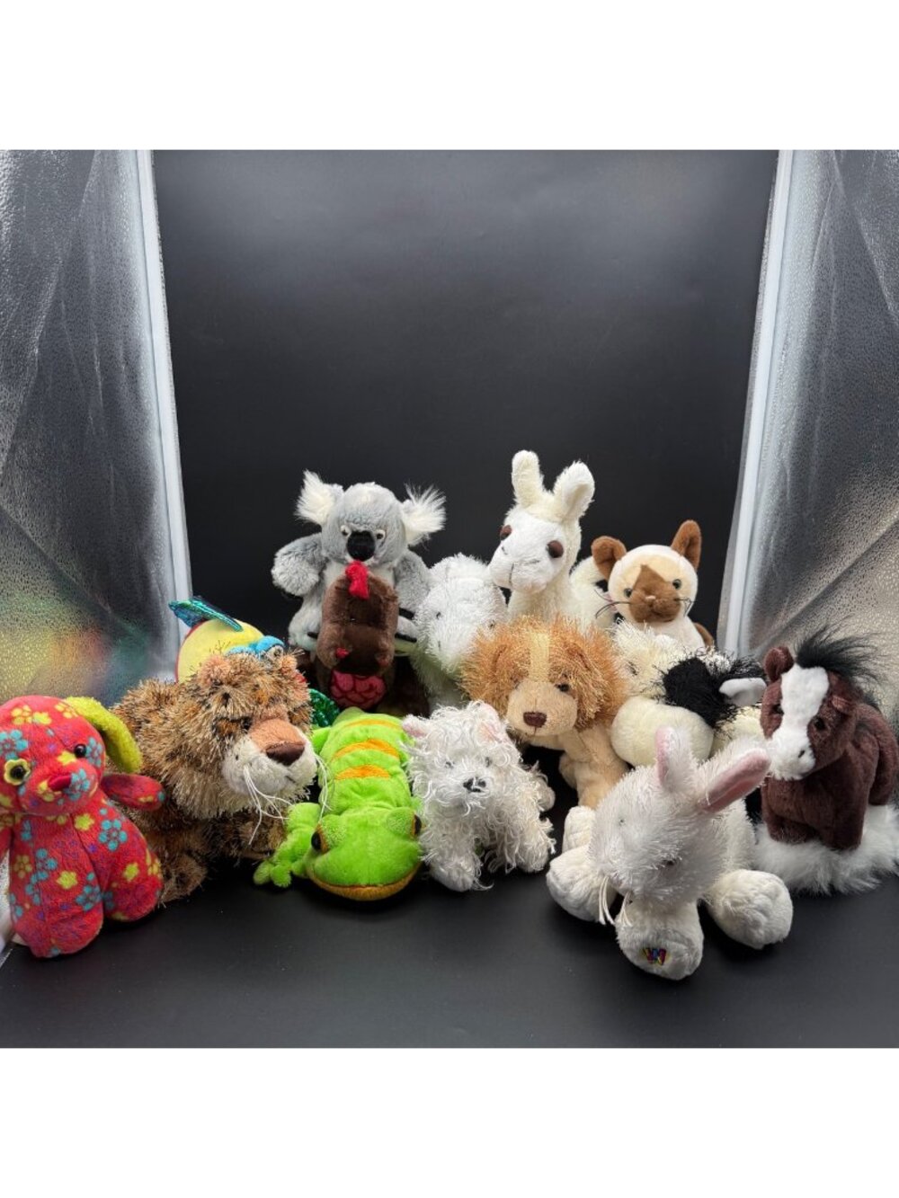 Ganz Webkinz Lil Kinz Lot of 14 Plush Stuffed Animal Toy Dragon Siamese Llama
